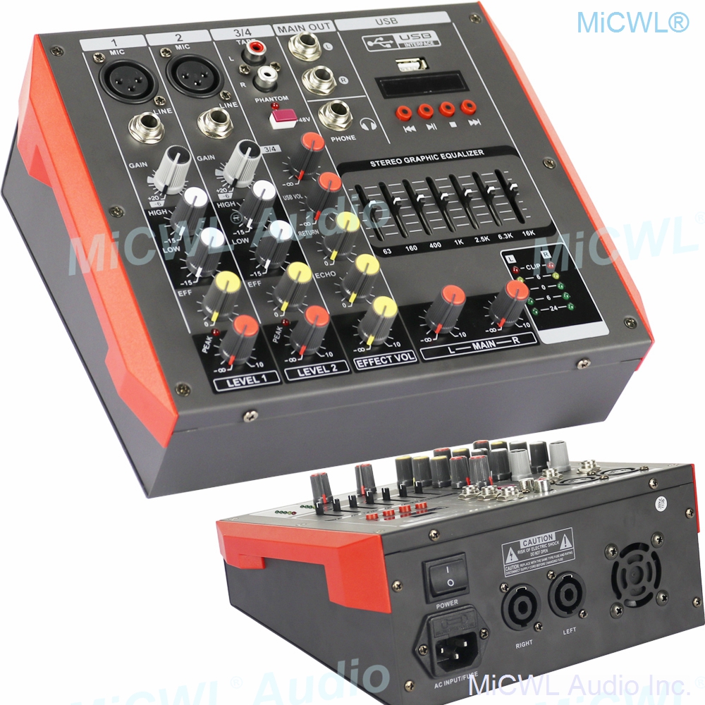 Mix Audio Music - Portable Mini 400W Amplifier Bluetooth Power