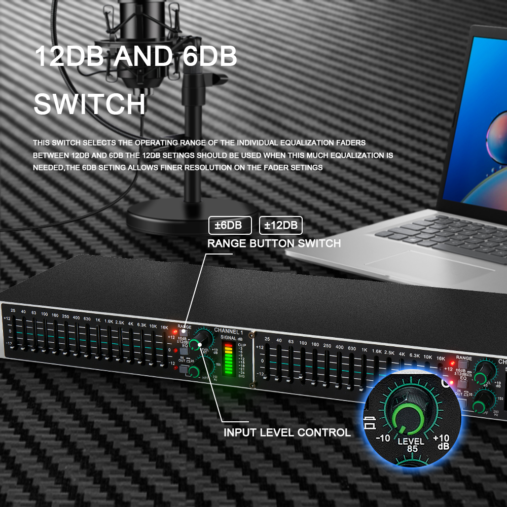 Eq215 Dual 15-Band Graphic Equ - Audio Music Equalizer incelemesi ve fiyatı