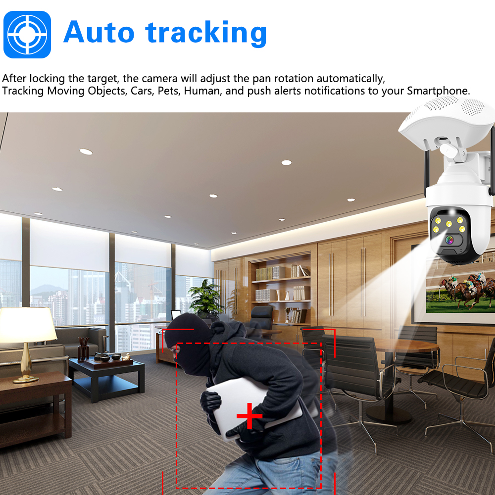 5MP 2K Wireless Wifi CCTV PTZ  - Audiovision Music Player incelemesi ve fiyatı