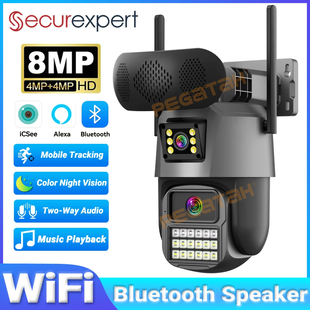 8MP Outdoor Security Camera wi - Audiovision Music Player incelemesi ve fiyatı