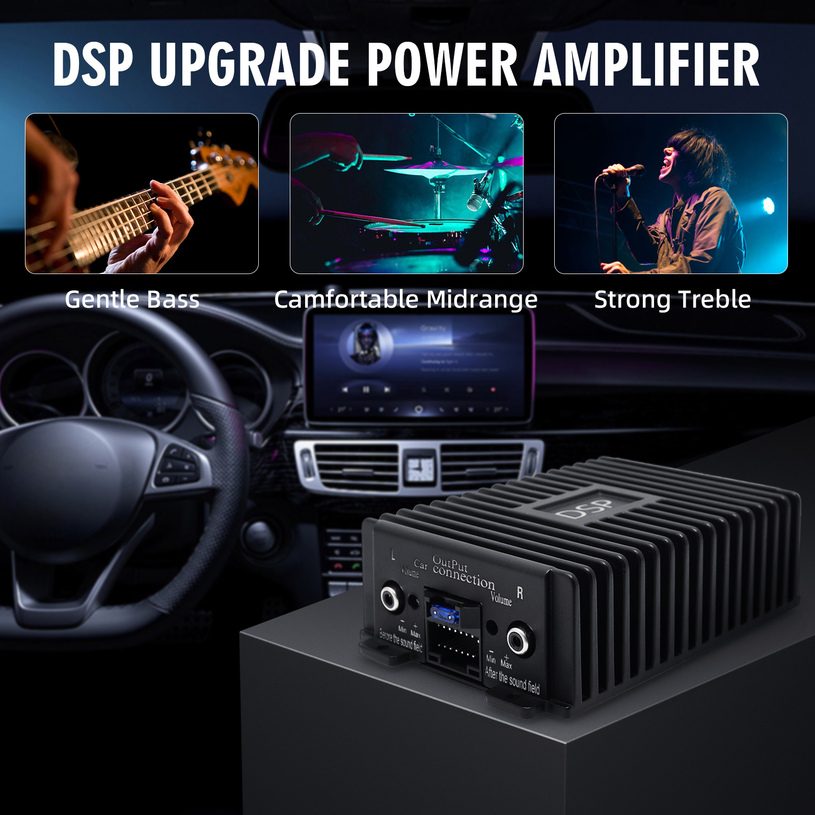 Car DSP 4 Channel Radio Amplif - Audio Music Equalizer incelemesi ve fiyatı