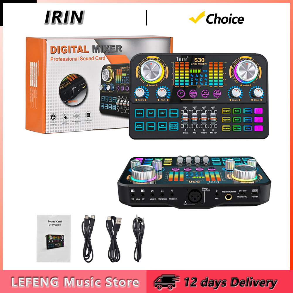IRIN S30 Live Sound Card Audio - Mix Audio Music incelemesi ve fiyatı