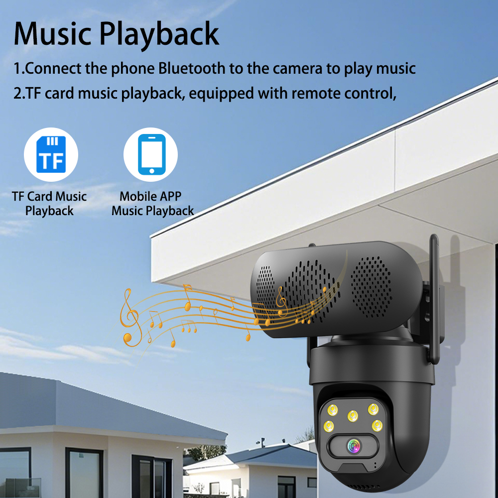 5MP HD WiFi IP Camera with Mus - Audiovision Music Player incelemesi ve fiyatı