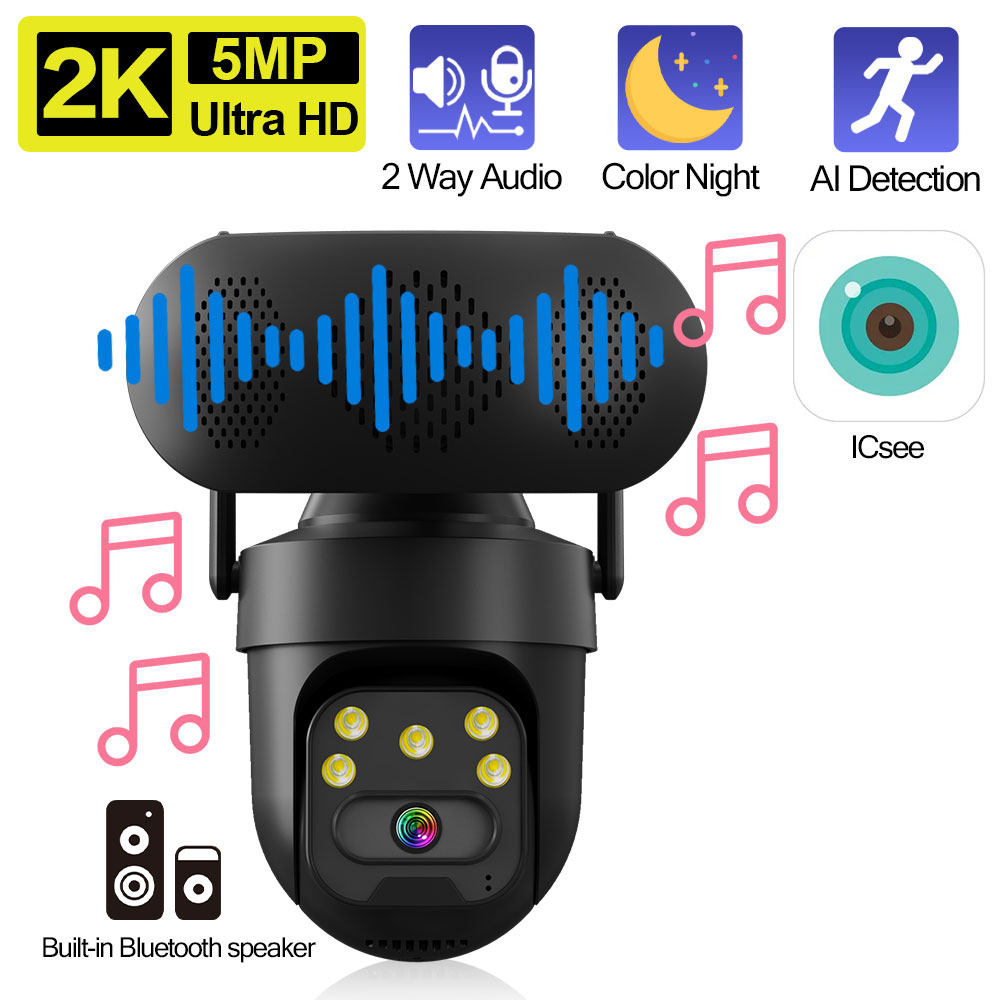 ICSEE 5MP WiFi PTZ IP Camera w - Audiovision Music Player incelemesi ve fiyatı