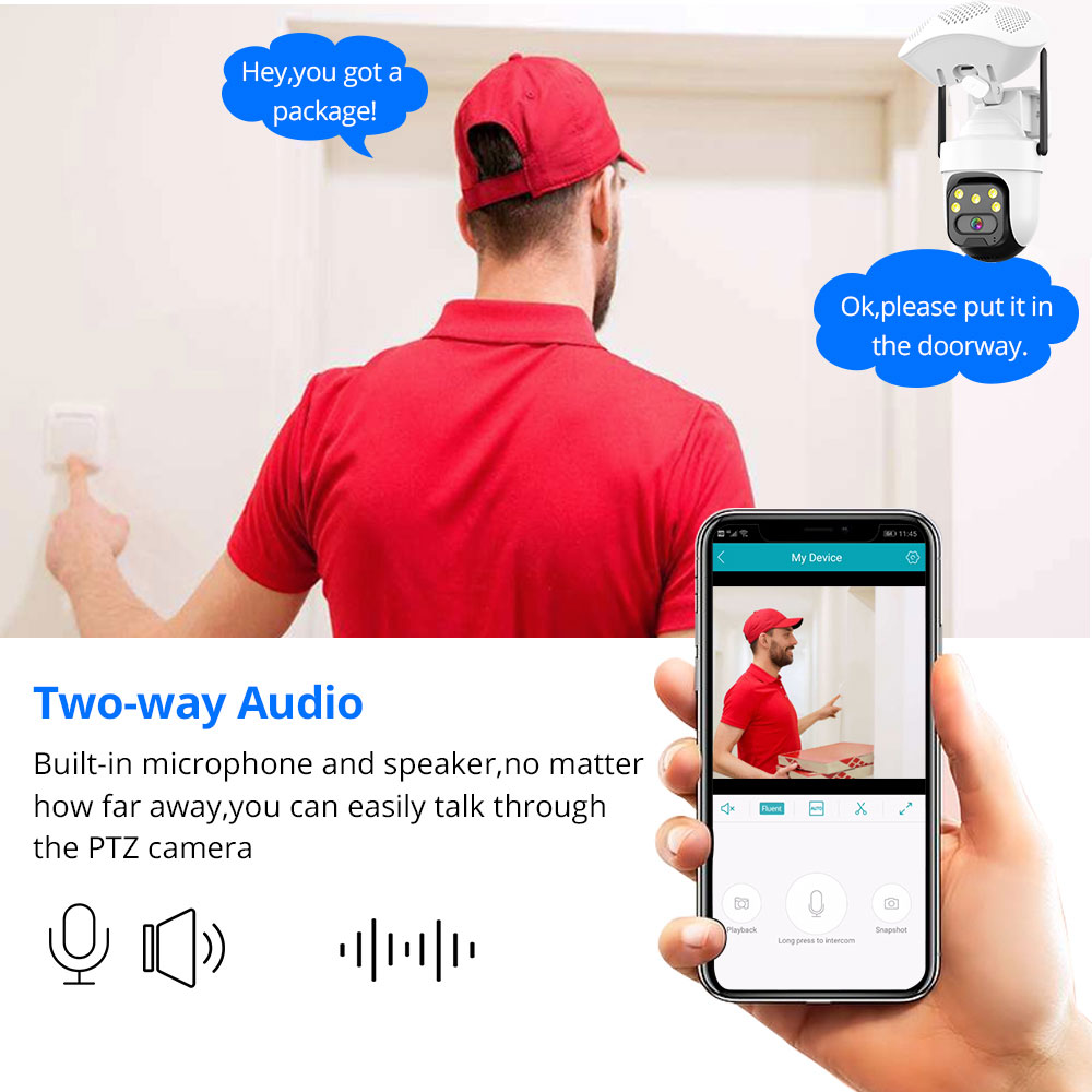 ICSEE 5MP WiFi PTZ IP Camera w - Audiovision Music Player incelemesi ve fiyatı