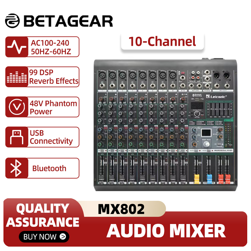 Leicozic Mixing Console MX802  - Audio Music Equalizer incelemesi ve fiyatı