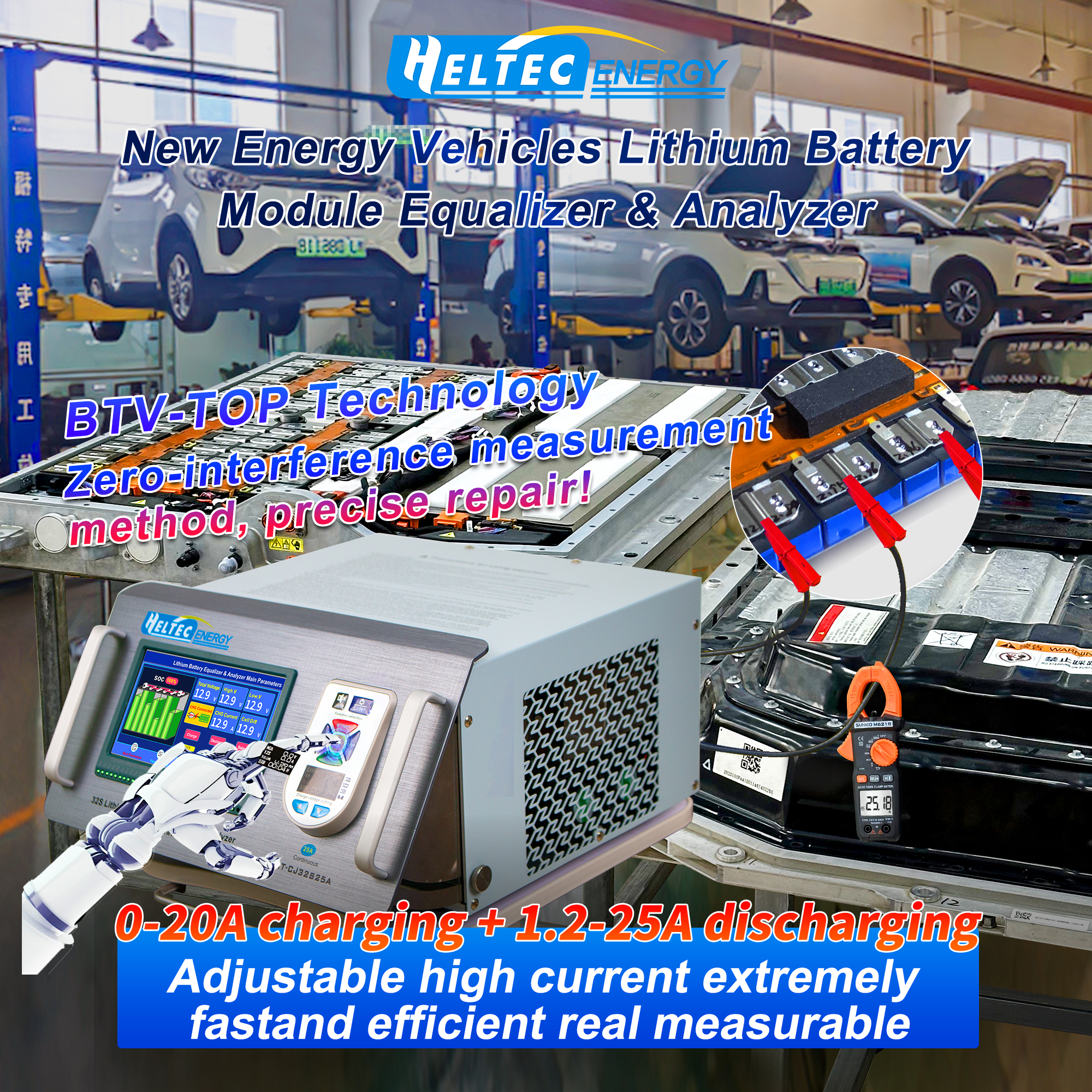 Heltecbms 32S 25A LiFePO4 LTO  - Audio Music Equalizer incelemesi ve fiyatı